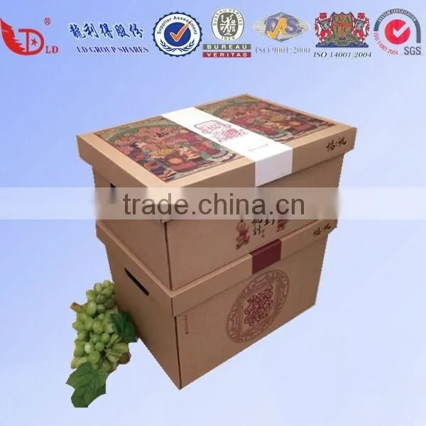 Fancy fruit packaging box with custom design