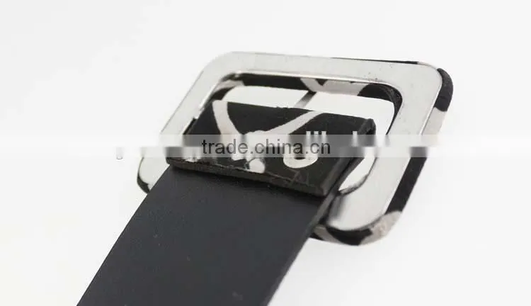 NEW design pu casual dresses belt for women with fashion printed cloth