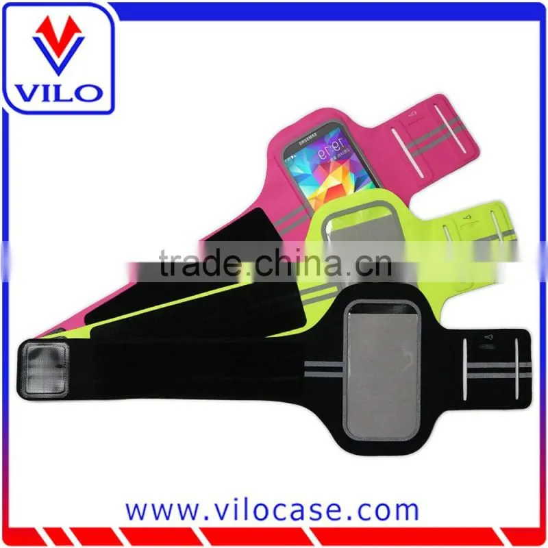 Universal Lycra armband for smartphone with reflective stripe