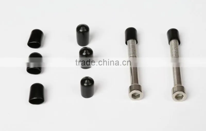 1/5" Black plastic end caps