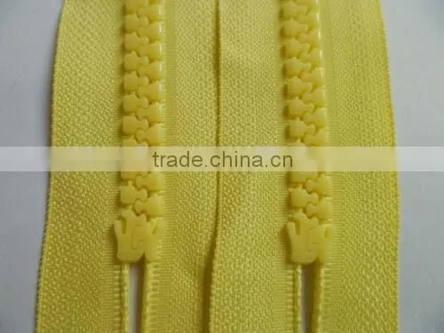8# plastic resin zipper close end zipper pipa puller auto-lock zipper slider garment zipper