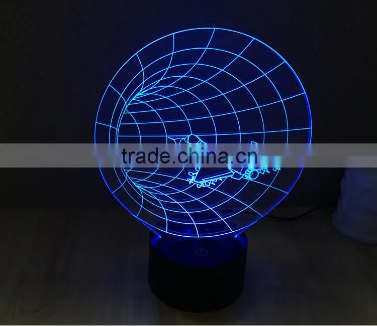 Color Changing 3D Space Craft Led Light