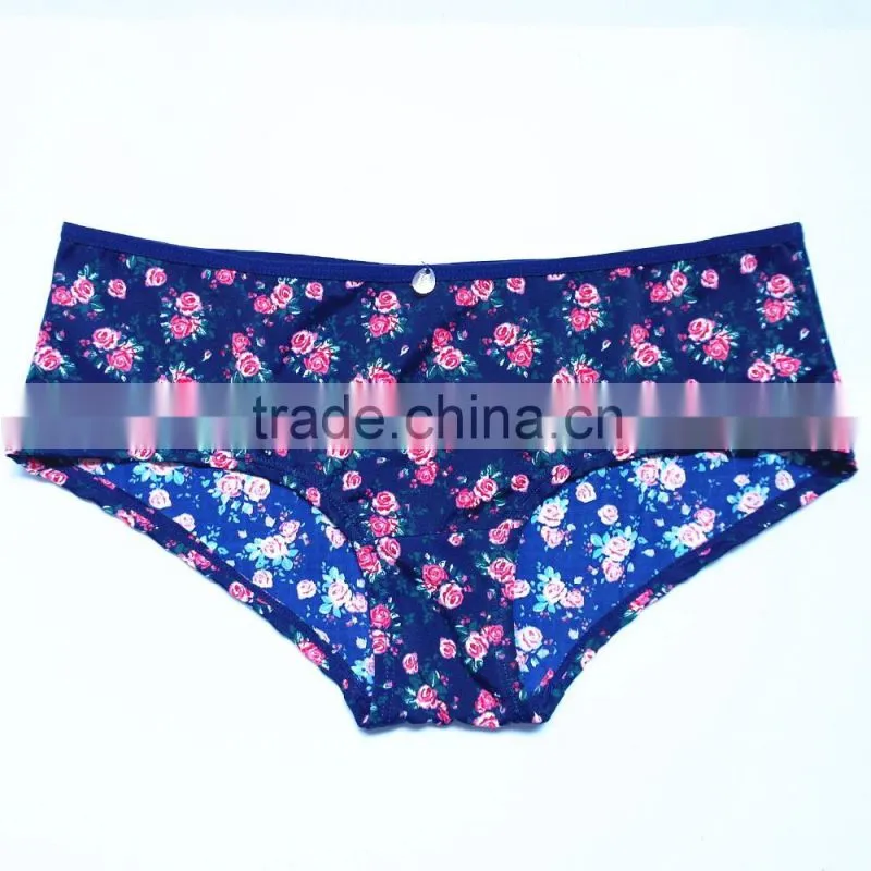 Modal printed lady antibacterial underwear women panties
