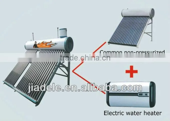 non-pressurized solar water heater with heat pipe
