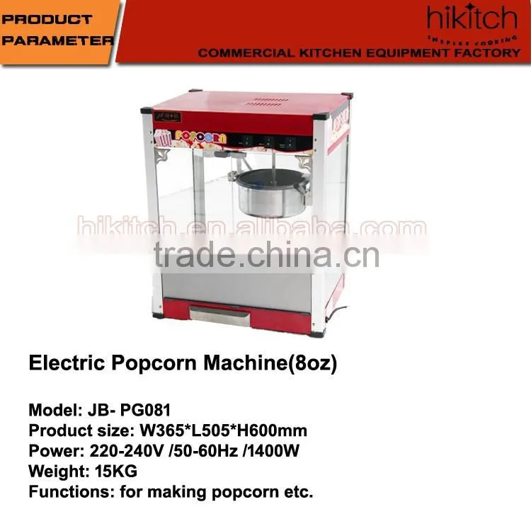 Commercial popcorn makers electric 8oz kettle popcorn machine