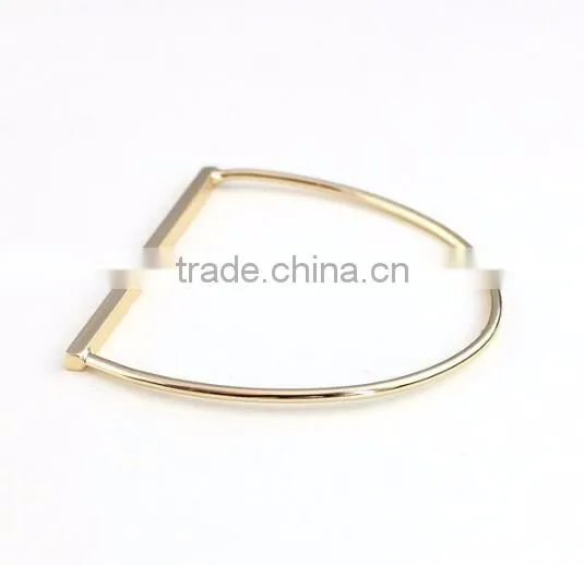 Custom jewelry factory golden bangle bar bracelets
