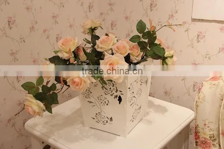 Artificial New Designed Morden Indoor wood Flower Pot From China Direct Manufacturer Wholesale Price