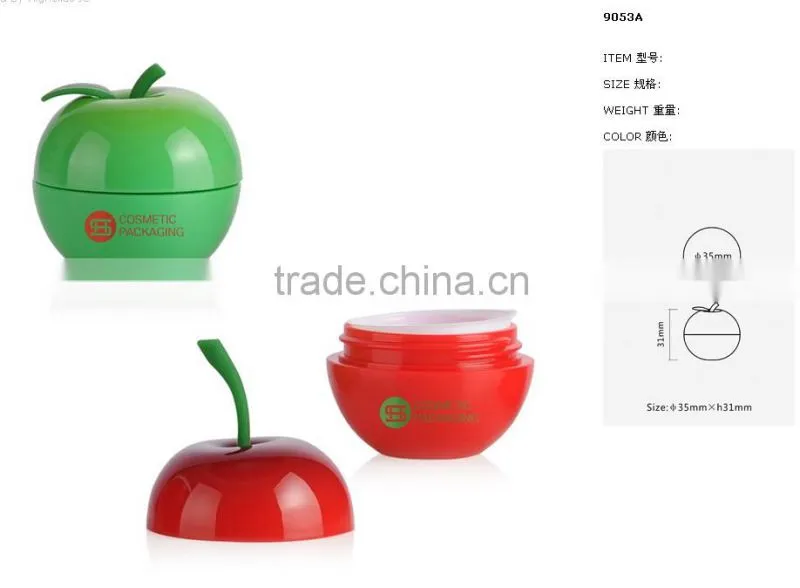 Wholesale fruit shape cream packaging