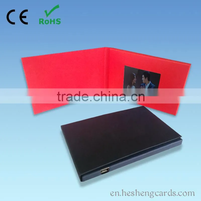 2015 new 2.4'' 4.3" 5" 7" 10.1" lcd video greeting card for gift ,invitation ,business