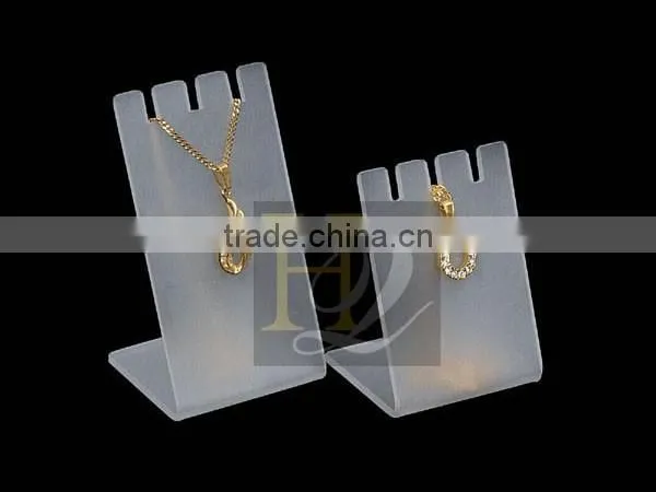 Frosted Acrylic Necklace Jewelry Display stand