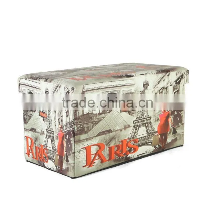 living room sofa modern custom folding storage pouf ottoman