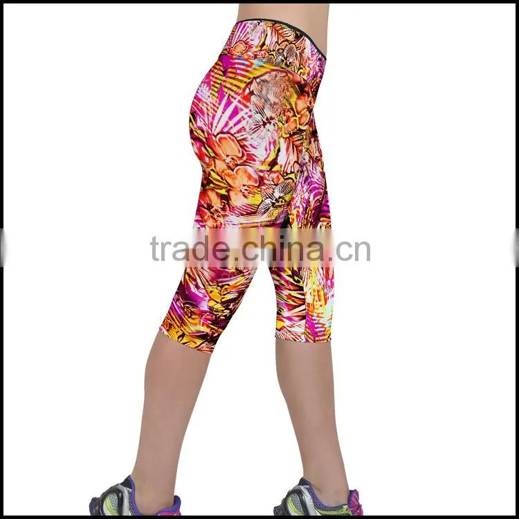Wholesale cheap 3/4 cargo Sublimation pants or printing pants made in China