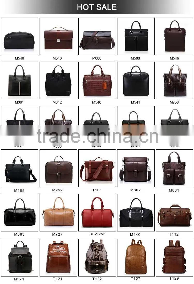 100% genuine cowhide leather men leather bag