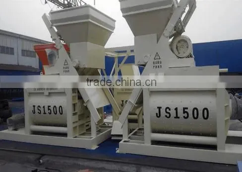 Twin shaft concrete mixer JS1500