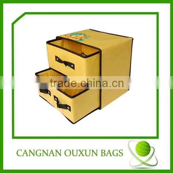 waterproof large size non woven foldable fabric storage box
