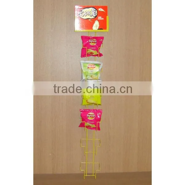 wire hanging crisps display rack manufacturer with good quality