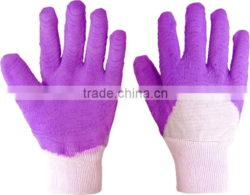 Latex coated gloves