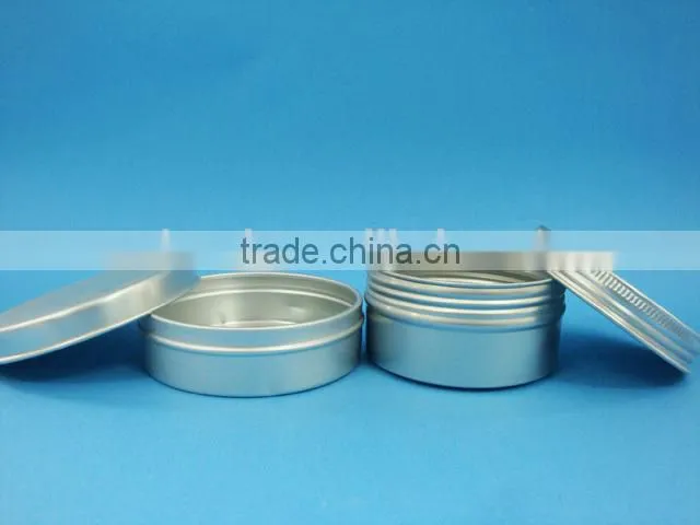 20g alumilum cosmetic cream jar, aluminum jar with aluminum screw lid