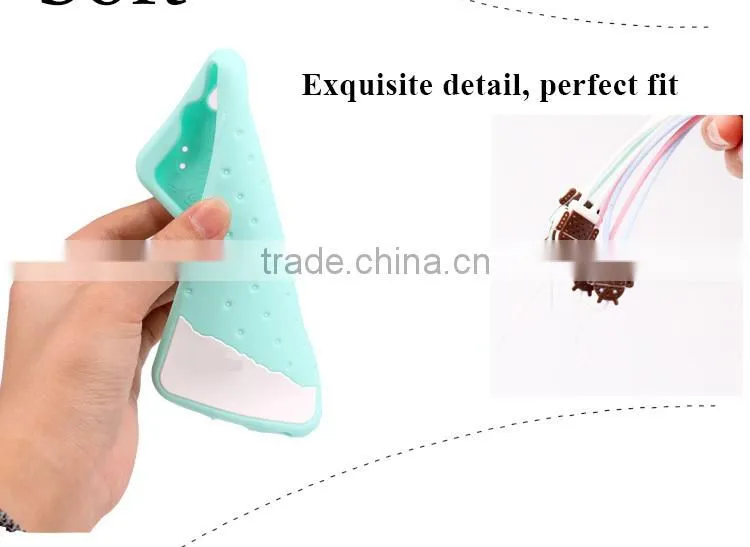 hot sell pc animel sex girl mobe phone case with Ice-cream color for iphone6 tpu clear cases for iphone