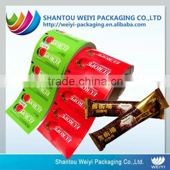 Manufacturer wholesale food grade plastic film roll for snack packaging/packaging film