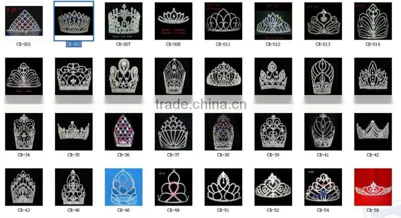 hot sale patriotic rhinestone beauty tiara