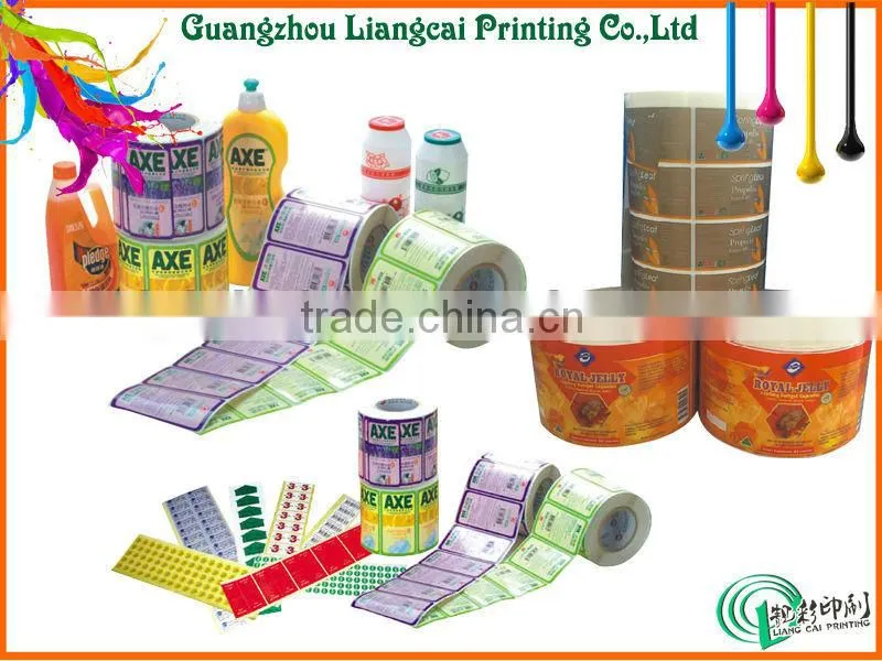 Colorful PVC stickers die cut stickers vinyl sticker in roll