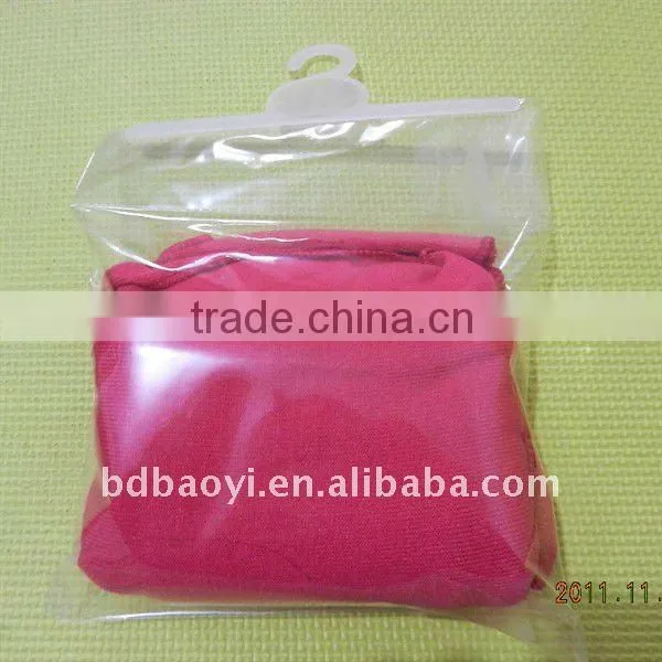 Clear hook hanging bags for cloth