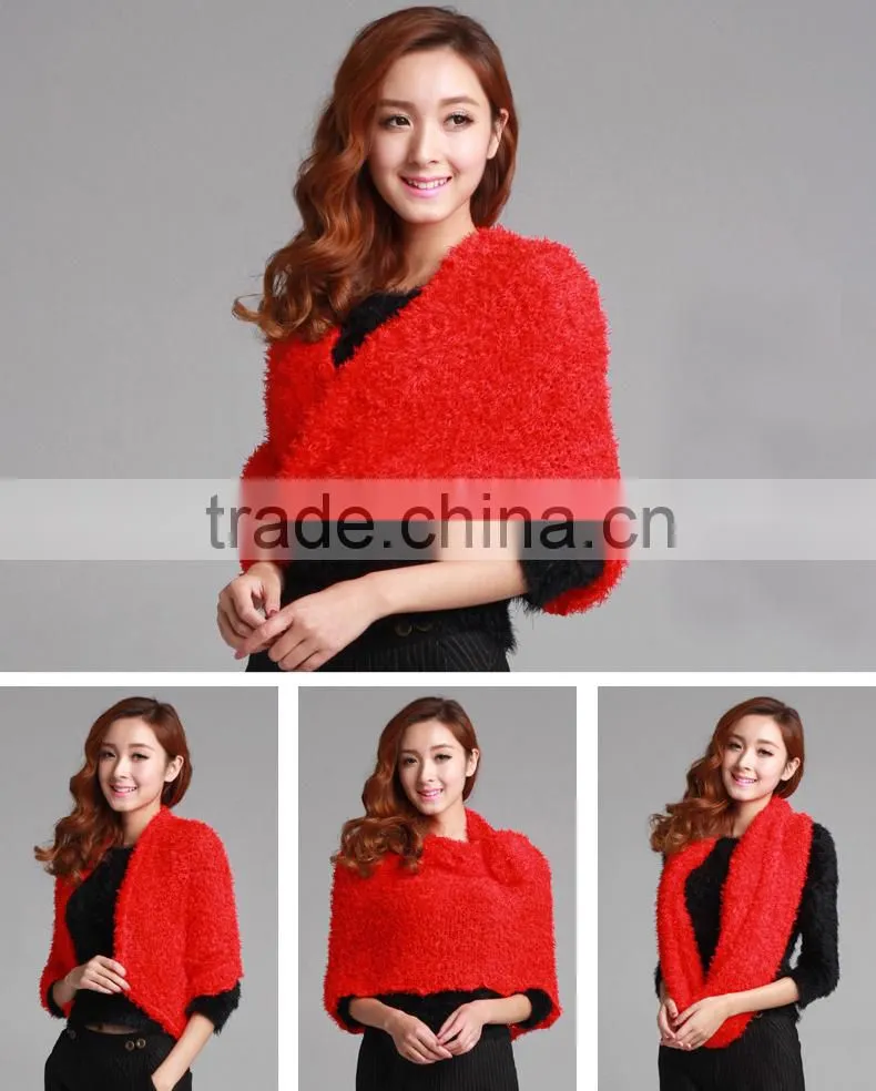 Top Trendy Women Winter Charcoal Fiber Soft Magic Scarf Woolly Knit Scarf Shawl Wrap