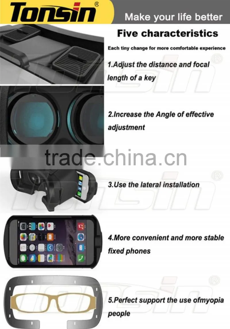 New technology xnxx 3d vr headset virtual reality, HD Viewing VR box headsets wholesale
