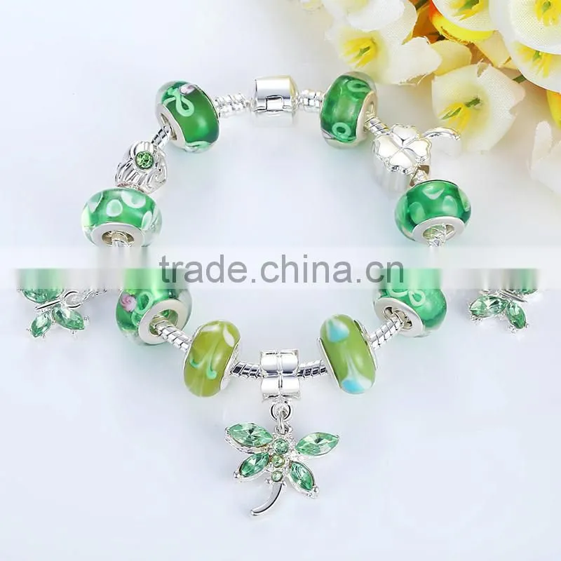 European charm famous brand butterfly bracelet