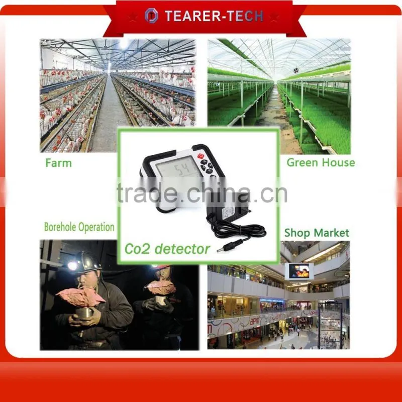 Digital CO2 Monitor CO2 Meter TL-2000 Gas Analyzer Detector 9999ppm CO2 Analyzers With Temperature and Relative Humidity Tester