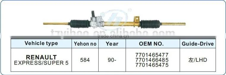 steering gear for RENAULT EXPRESS/SUPER 5