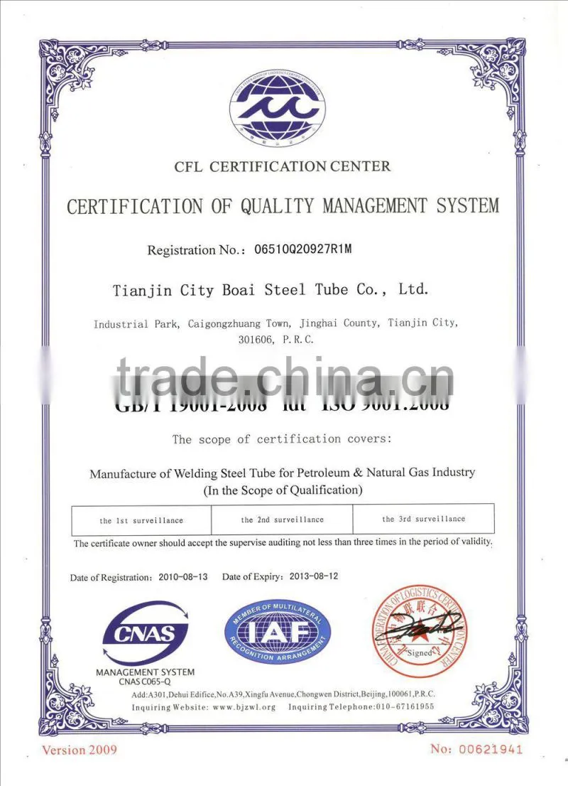 2.5 inch hot dipped galvanized square steel pipe