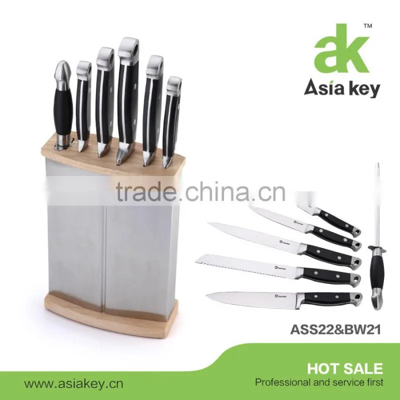 Good Quality LFGB and FDA Standard 6pcs Knife Set With Stand