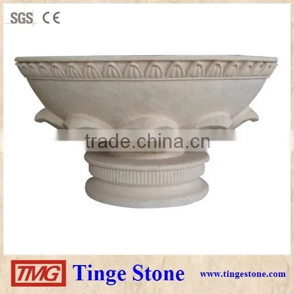 Natural Sandstone Garden Flower Pots