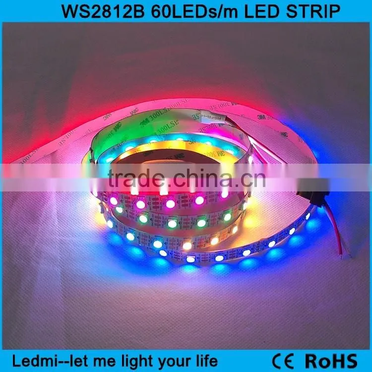 Individually addressable rgb full color digital rgb ws2812b led strip