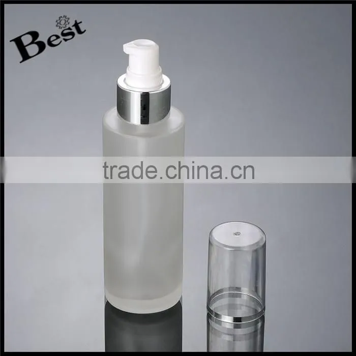 100ml glass bottle frosted glass bottle pump glass bottle
