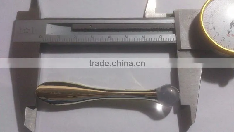 Gold color acrylic plastic cosmetic cream use spoon