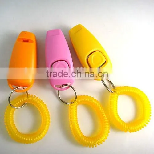 Plastic whistle dog clicker,dog training product