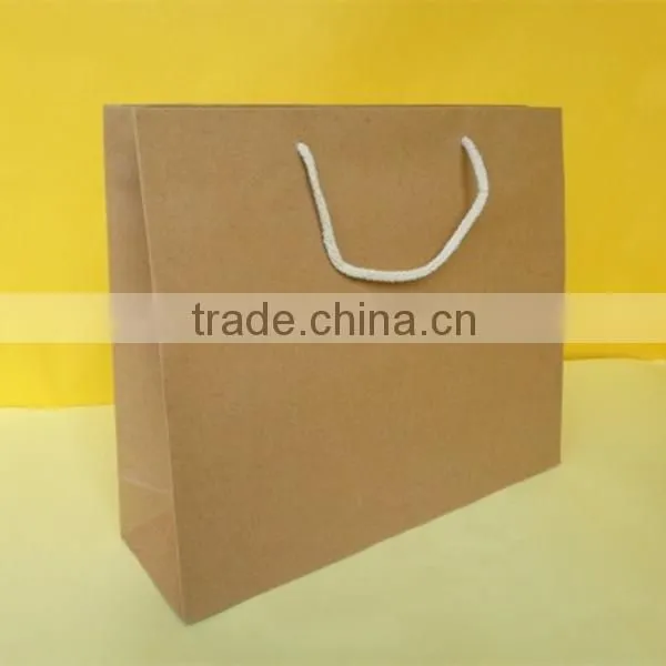 Brown Paper Bag Luxury Shopping Paper Bag For Cloth Foldable Packaging Box