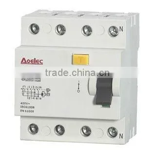 AUR3 KEMA certificate with high breaking capacity 30mA RCCB