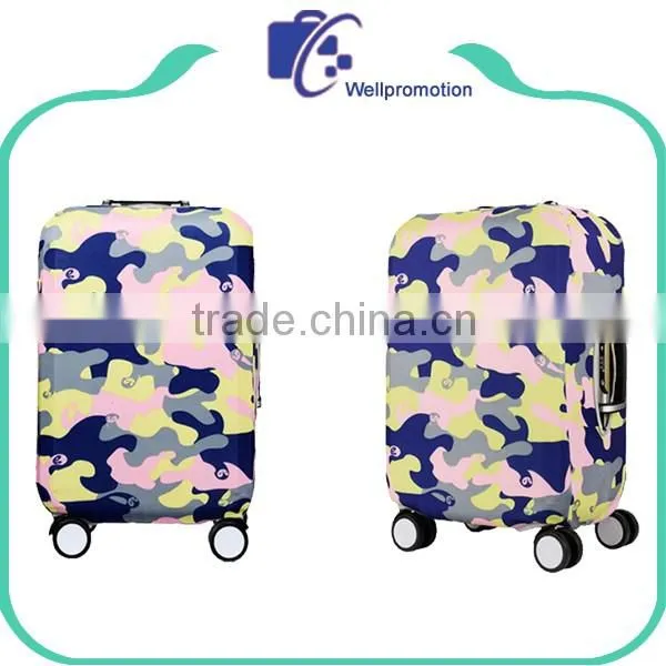 Custom elastic waterproof protective luggage cover spandex