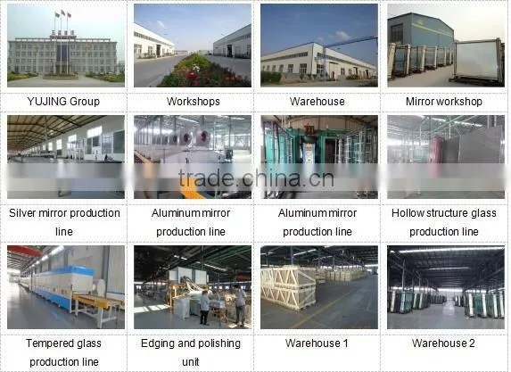 wave shaped mirror rectangular cheap China mirror factory