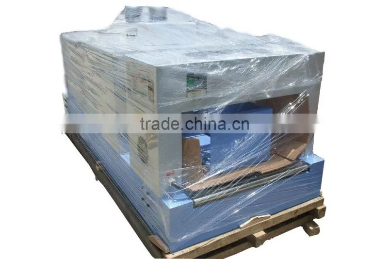 Semi automatic shrink wrapping machine, shrink sleeve cutting machine