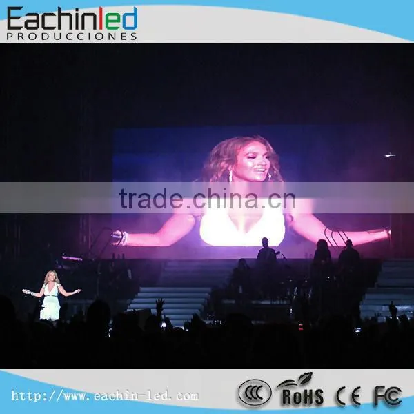 high resolution Indoor P10 stage video screen panel for rental