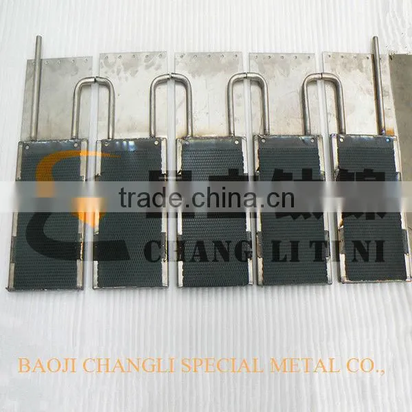 lead oxide electroplating electrode for wastewater treatment