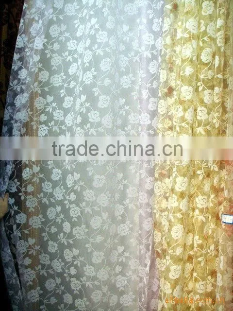 polyester curtain organza; window curtain organz fabirc; curtain fabric