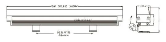 KL-0207(W) IP65 Aluminum led wall wash light, wall washer light