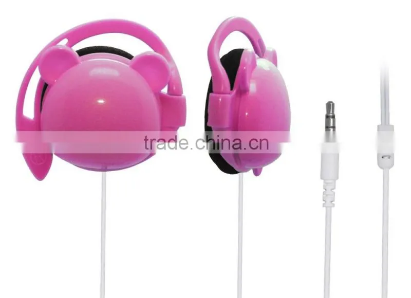 cute ear hook wired earphone headphone headband earphone for kids