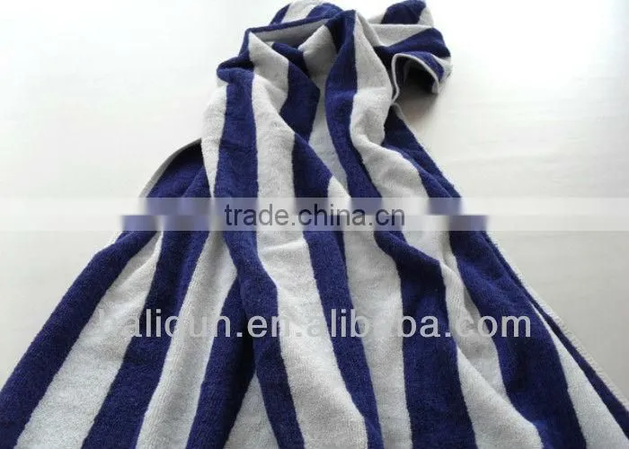 High Quality Beach Towel Stripe Blue And White Bath Towel